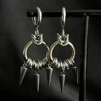 Gothic Punk Style Spiked Earrings