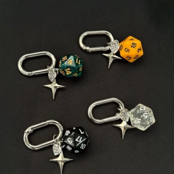 Retro Dice keychain key chains