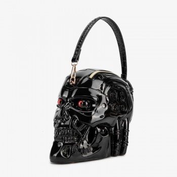 Terminator Skull Head Shaped Handbag Shoulder Crossbody Bag