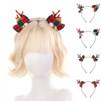 Christmas Headband Reindeer Antlers Horn Hair Band Clasp Headwear