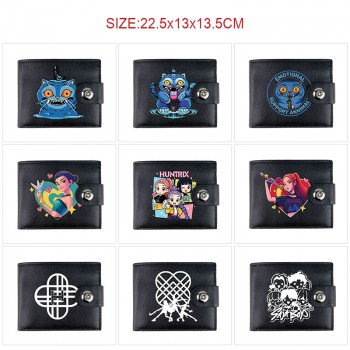 K-POP Demon Hunters anime card holder magnetic buckle wallet purse