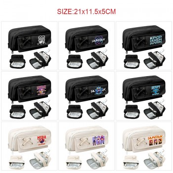 K-POP Demon Hunters anime canvas pen case pencil bag