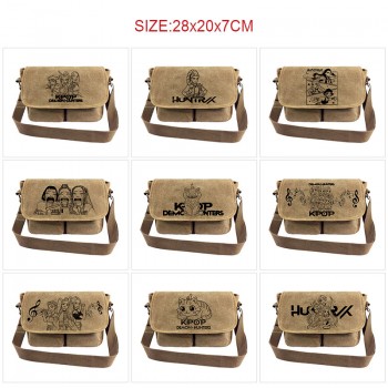 K-POP Demon Hunters anime canvas crossbody satchel shoulder bag