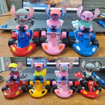Stitch Pull Back Car Anime Figures