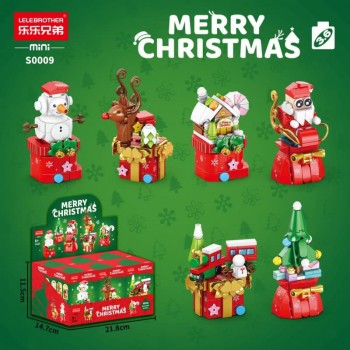 Christmas Santa Claus Building Blocks Toys