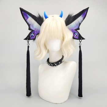 Furry Cospaly Costume Demon Ear Headband Headdress
