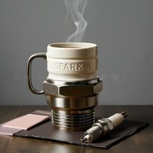 Spark Plug Mug Coffee Cup