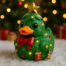 Christmas Duckies Figurine Figure