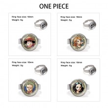 One Piece anime adjustable rings