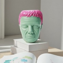 Scientific monster head figurine
