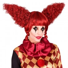 Synthetic Red California Costumes Creepy Clown Cos...