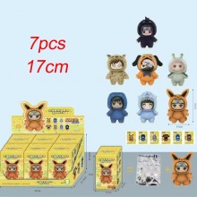 17cm Naruto anime plush dolls(7pcs a set)