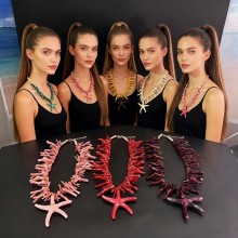 Exaggerated Ocean Inspired Coral Plastic Starfish ...