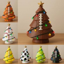 15cm Football Christmas Tree Mashup Decor