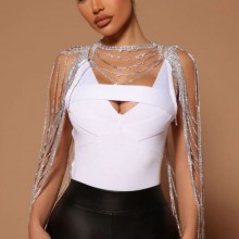 Stonefans Layered Luxury Shoulder Chain Jewelry Dr...