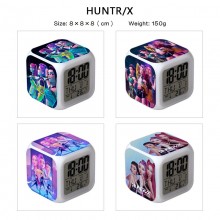 K-POP Demon Hunters anime Alarm Clock Colorful Lig...
