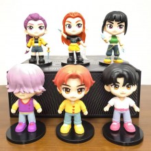 6pcs/set K-POP Demon Hunters anime figures(OPP bag...