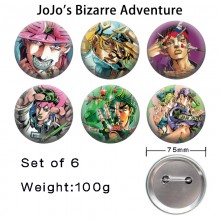 75MM JoJo's Bizarre Adventure anime tinplate brooc...