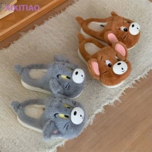 Tom and Jerry cat anime plush shoes slippers a pair