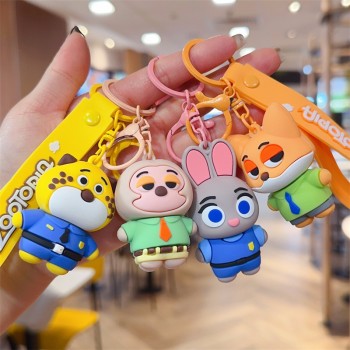 Zootopia Character anime figure doll key chains