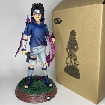 40cm Naruto Hokage Handheld Uchiha Watergate Spell Sasuke anime figure