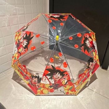 Dragon Ball Folding Portable Transparent Umbrella