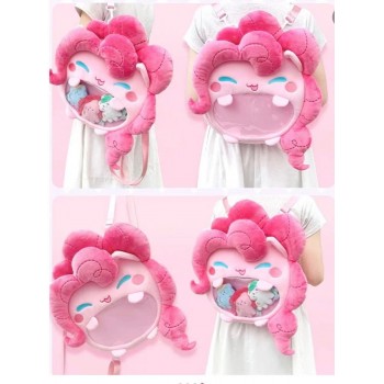 My Little Pony Girl Head Transparent Pain Bag Itabag Backpack