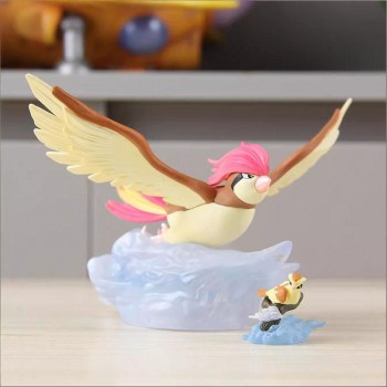 Pokemon Pidgeotto and Pidgey birds anime figures
