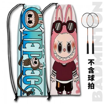 Labubu anime Drawstring Badminton Racket Bags
