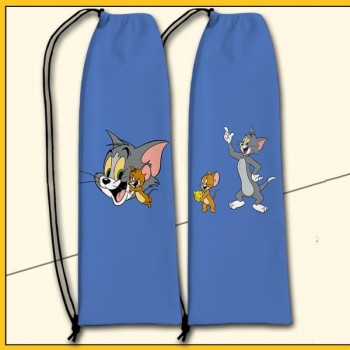 Tom and Jerry cat anime Drawstring Badminton Racket Bags