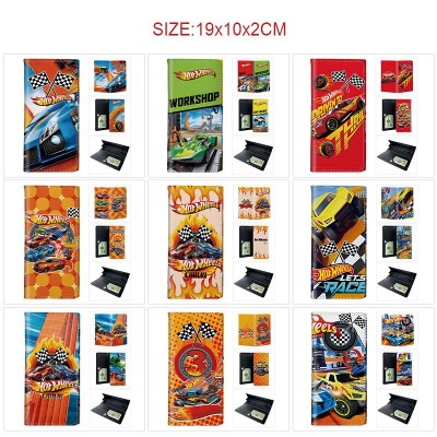 HOT WHEELS PU Long Wallets Purses ID Card Holder