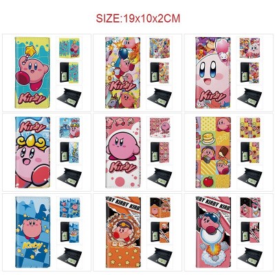 Kirby PU Long Wallets Purses ID Card Holder