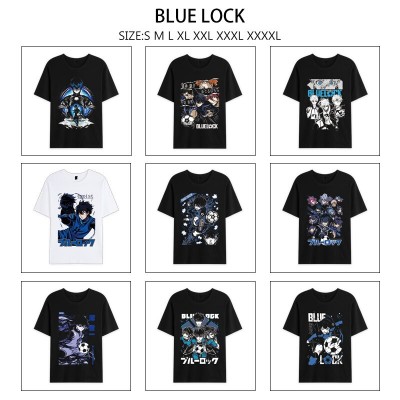 Blue Lock anime summer short sleeve cotton t-shirts