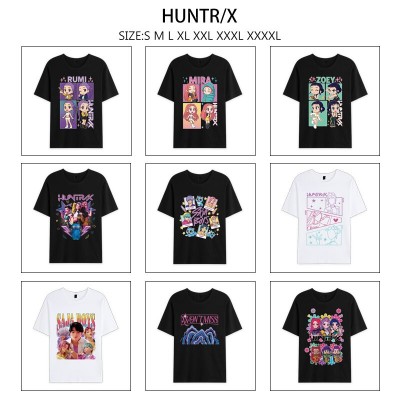 K-POP Demon Hunters anime summer short sleeve cotton t-shirts