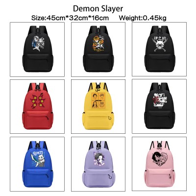 Demon Slayer anime backpack bags