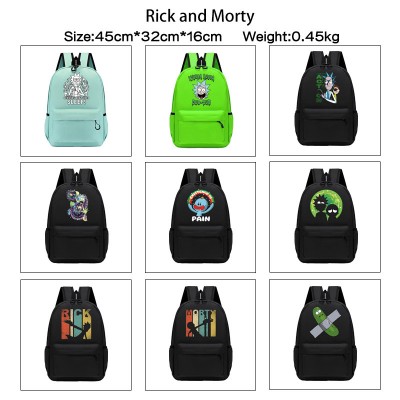 Rick and Morty anime backpack bags