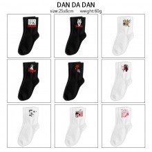 Dandadan anime mid length cotton socks