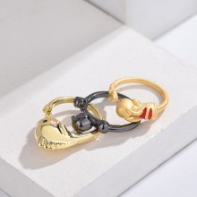 Pokemon Pikachu anime alloy rings
