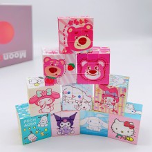 Sanrio Melody kitty Cinnamoroll Kuromi Pikachu 3x3 Magnetic Cube