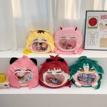 One Piece Naruto anime Girl Head Transparent Pain Bag Itabag Backpack