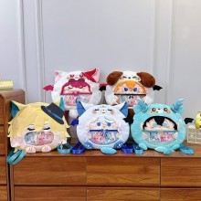 Genshin Impact game Girl Head Transparent Pain Bag...