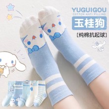 Sanrio Melody kitty Cinnamoroll Kuromi anime cotton socks a pair