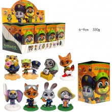 8pcs/set Zootopia anime figures