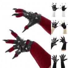 Halloween Punk Cosplay Paw Kigurumi Fursuit Furry Gloves