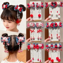 Hello kitty anime bow hairpin claw clip