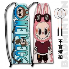 Labubu anime Drawstring Badminton Racket Bags