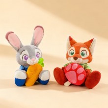 55cm Zootopia Nick and Judy anime plush doll