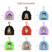 CRYBABY plush coin purse wallet keychain headphone...
