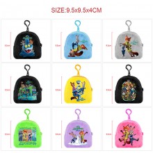 Zootopia plush coin purse wallet keychain headphon...