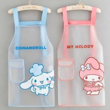 Sanrio Melody Cinnamoroll waterproof apron transpa...